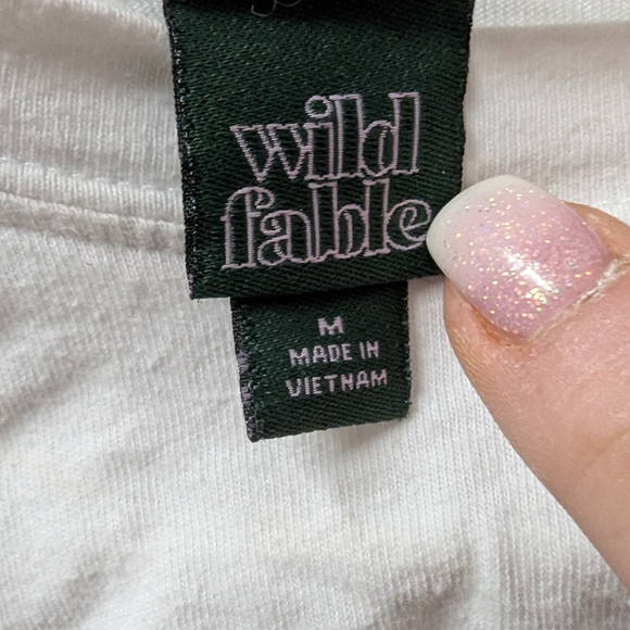 Wild Fable Classic White Long Sleeve Tee - Picture 2 of 3